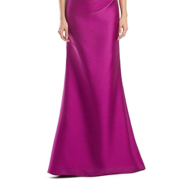 NWT Alexander by Daymor 1967S24 Ruched Mother of the Bride Dress Fuchsia Size 18 - Picture 2 of 6